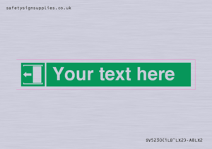 Custom Slide to Open Sign